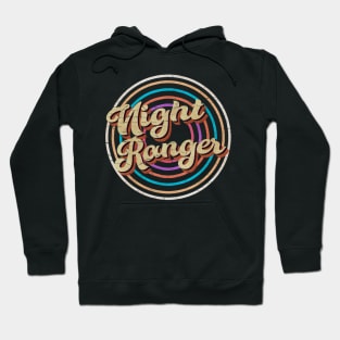 vintage circle line color Night Ranger Hoodie